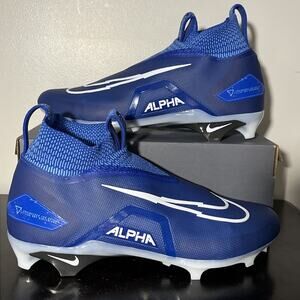 Nike Alpha Menace Elite 3 Royal Blue Football Cleats Men's Size 13 CT6648-414